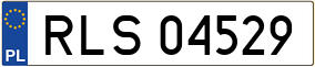 Truck License Plate
